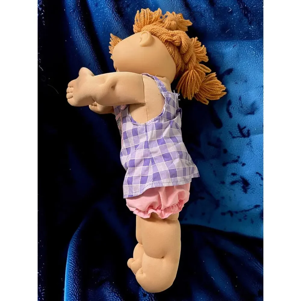 Cabbage Patch Kids Doll Red Hair 1978-2004 Braids Toy Blue Eyes 18